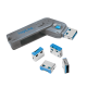 USB port blocker (1x key and 4x locks)