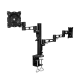 Dual monitor desk mount, aluminum