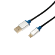 Premium USB 2.0 connection cable 1 M, USB A male to USB B male