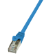 Patch cable Cat.5e F/UTP, blue, 0.5m