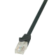 Patch cable Cat.5e U/UTP, black, 1.5m