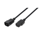 Power cord extension, 3m IEC C14 male to IEC C13 female