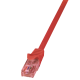 Patch cable Cat.6 U/UTP, PrimeLine, red, 0.25m