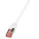 Patch cable Cat.6 S/FTP, PIMF 1.5m, PrimeLine, white