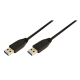 Cable USB 3.0 type A to type A, black, 1m