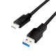 USB 3.2 cable , USB-A male to USB-C male 1.5M, black