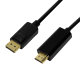 DisplayPort cable, DP 1.2 to HDMI 1.4, black, 3m