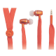Stereo in-ear headset, orange