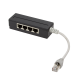 5 Port RJ45 splitter, shielded, with 15 cm cable