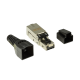 Field assembly RJ45 STP plug Cat.6A 10GE