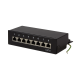 Patch panel desktop Cat.6 STP 8 Ports, shielded, black