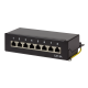 Patch panel desktop Cat.6A STP 8 ports, black