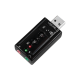 USB sound card with Virtual 7.1 sound effects