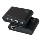 USB 2.0 extender with built-in 4-port USB 2.0 hub and power