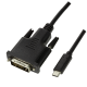 USB 3.2 Gen 1x1 USB-C™ M to DVI Cable, 1.8m