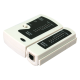 Cable tester for RJ11, RJ12 and RJ45 with remote unit
