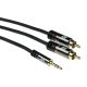 ACT 2XRCA - 3.5MM ST M/M BK 10M