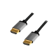 HDMI cable, 1 m, A/M to A/M, 4K/60 Hz, alu, black/grey