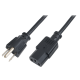 LogiLink Power cable, NEMA 5-15P (US) to IEC C13, black, 1.8 m