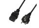 LogiLink Power cord 1.8 m CEE 7/7 to IEC C19, black