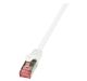 Patch cable Cat.6 S/FTP 7.5m PIMF, PrimeLine, white