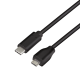 USB 2.0 Type-C cable, C/M to Micro-USB/M, black, 0.5 m