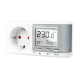 Energy cost meter with CO2 emissions calculation, white-silver