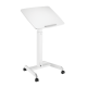 Sit-stand workstation, mobile, pneumatic height adjustment