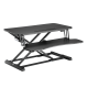 LogiLink Standing desk converter with keyboard tray, up to 20 kg, adjustable, black