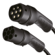 EV charging cable, 7.5 m, Type 2, 3-phase, 32 A, 22 kW, with bag