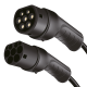 EV charging cable, Type 2, 3-phase, 20 A, 11 kW, with bag, 7.5 m