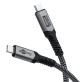 Goobay USB-C kabel, 240W, 40 Gbit/s, PD, nylonforstærket, 1,8 m