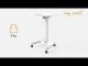 Mywall mobilt bord til laptop og andet - med tilt og hjul