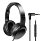LogiLink Stereo headset with microphone, 3.5 mm headphone jack, black