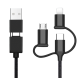USB-C / USB 2.0 -micro USB / USB-C -Lightning -1m