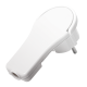 Power plug for self assembling, CEE 7/7 (90°), flat, white