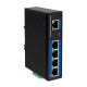 LogiLink Industrial Gigabit Ethernet PoE switch, 5-port, 10/100/1000 Mbit/s