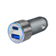 USB car charger, 1x USB-C PD, 1x USB-A QC, 36 W