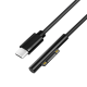 LogiLink USB-C cable, USB-C/M to MS Surface/M, PD, black, 1.8 m