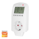 Wi-Fi smart thermostat socket, 1-way (CEE 7/3), Tuya compatible