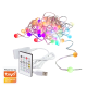 LogiLink Wi-Fi smart RGB string lights with remote control, Tuya compatible, 3 m