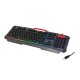 Typhoon Gaming keyboard with rainbow-colored backlight