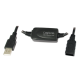 LogiLink® Extension Cable USB 2.0, Black, 25 M