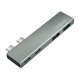 USB 3.2 Gen2x2 docking station, 4-port, PD, silver