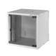 Network cabinet / wall rack 10 inch, 6U, assembled, grey